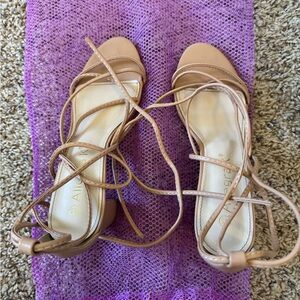 Women's Tan Strappy Sandals
